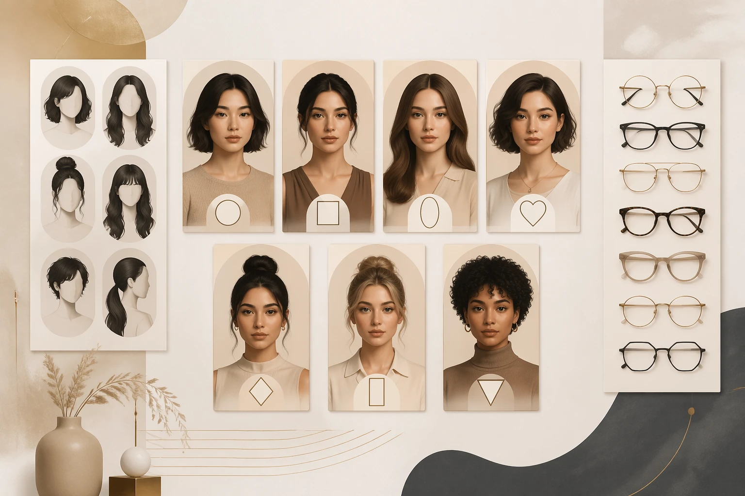 Face shape style-impression guide