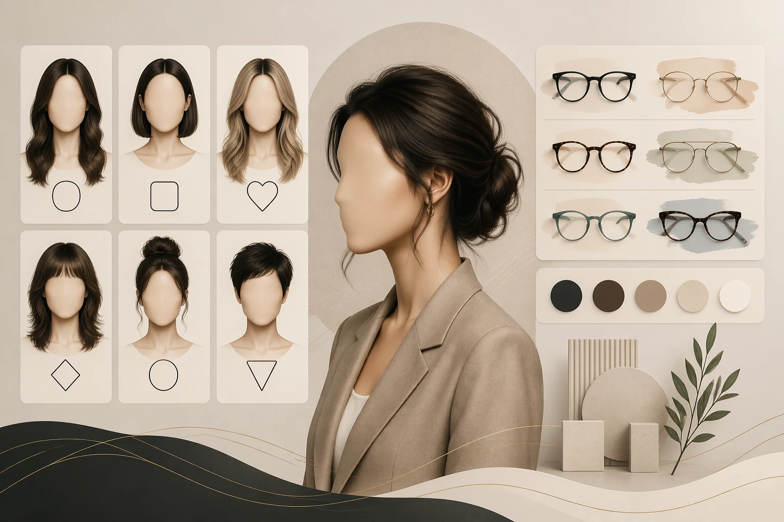Hairstyles by face shape — FaceOracle guide hero