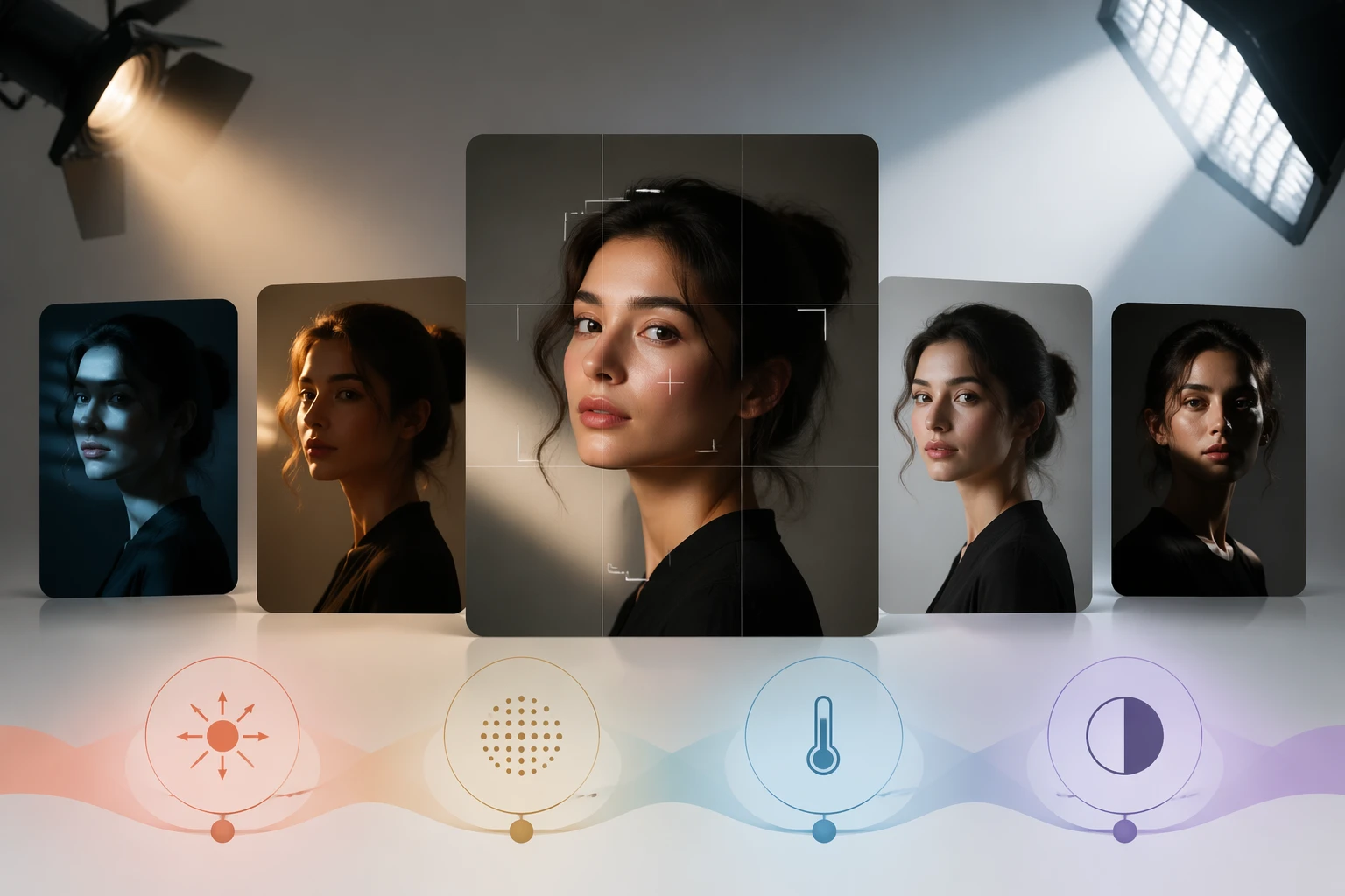 Lighting changes facial impression — FaceOracle guide hero