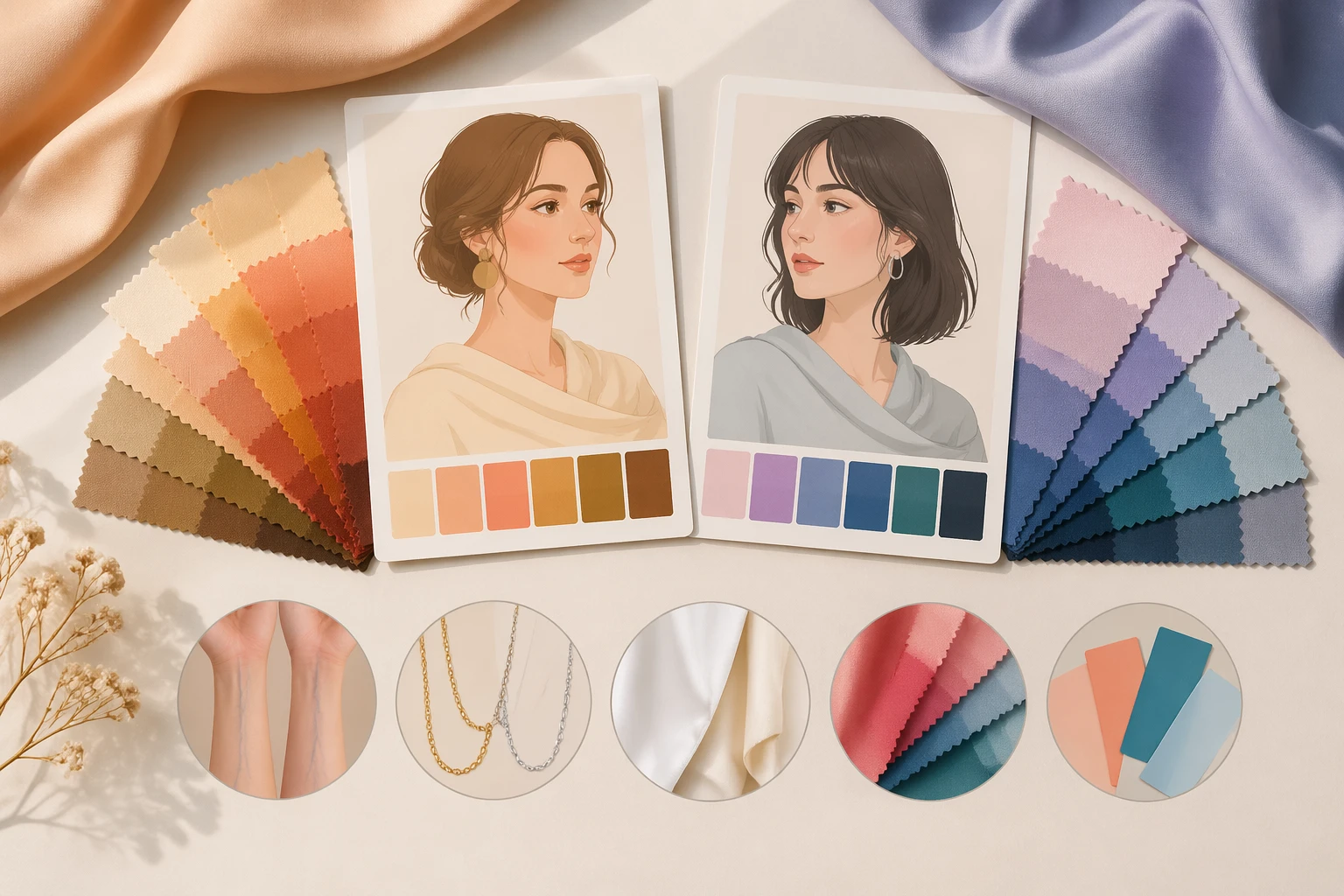 Personal color self diagnosis test