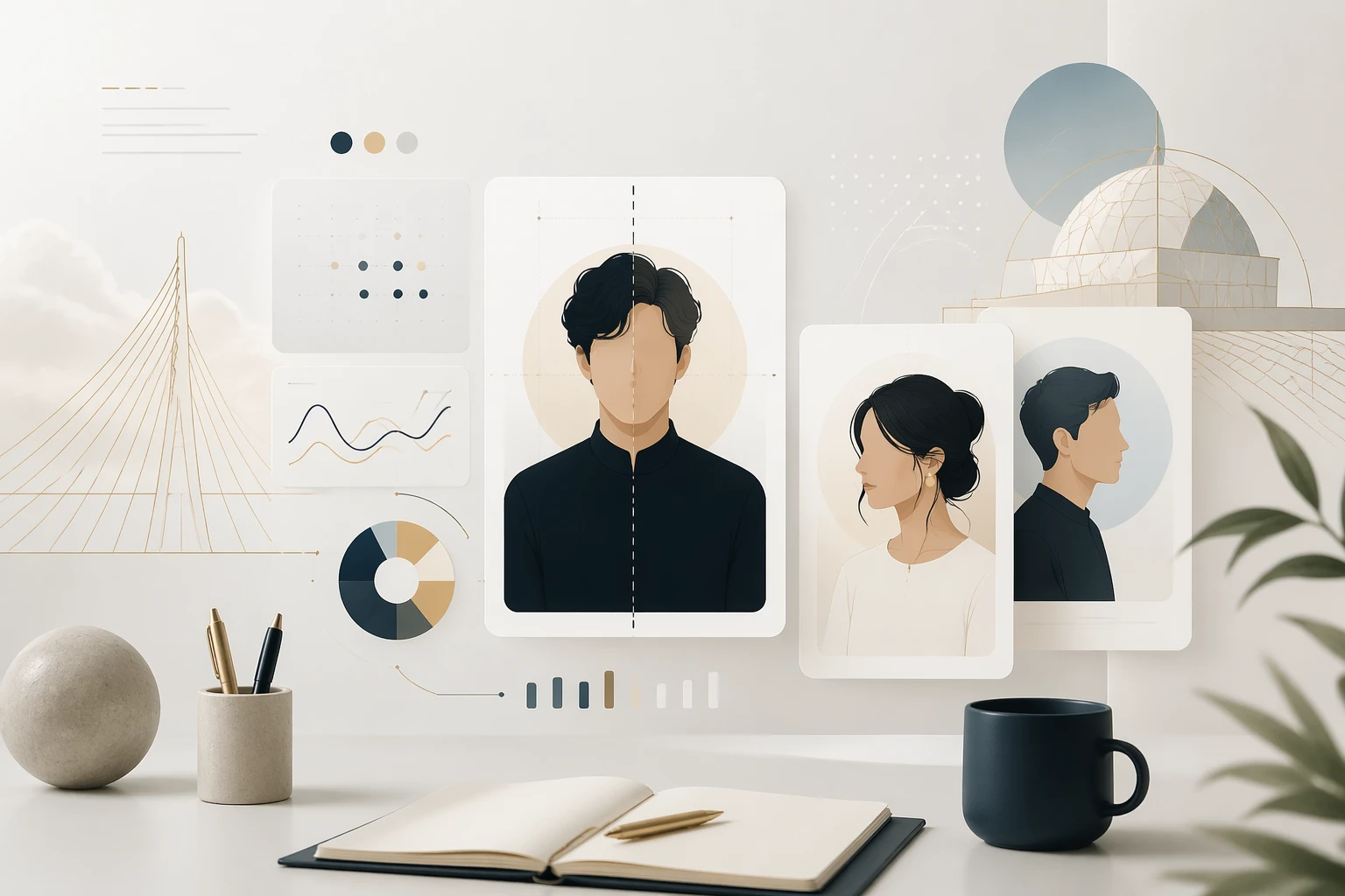 Symmetry as one part of visual impression — FaceOracle guide hero