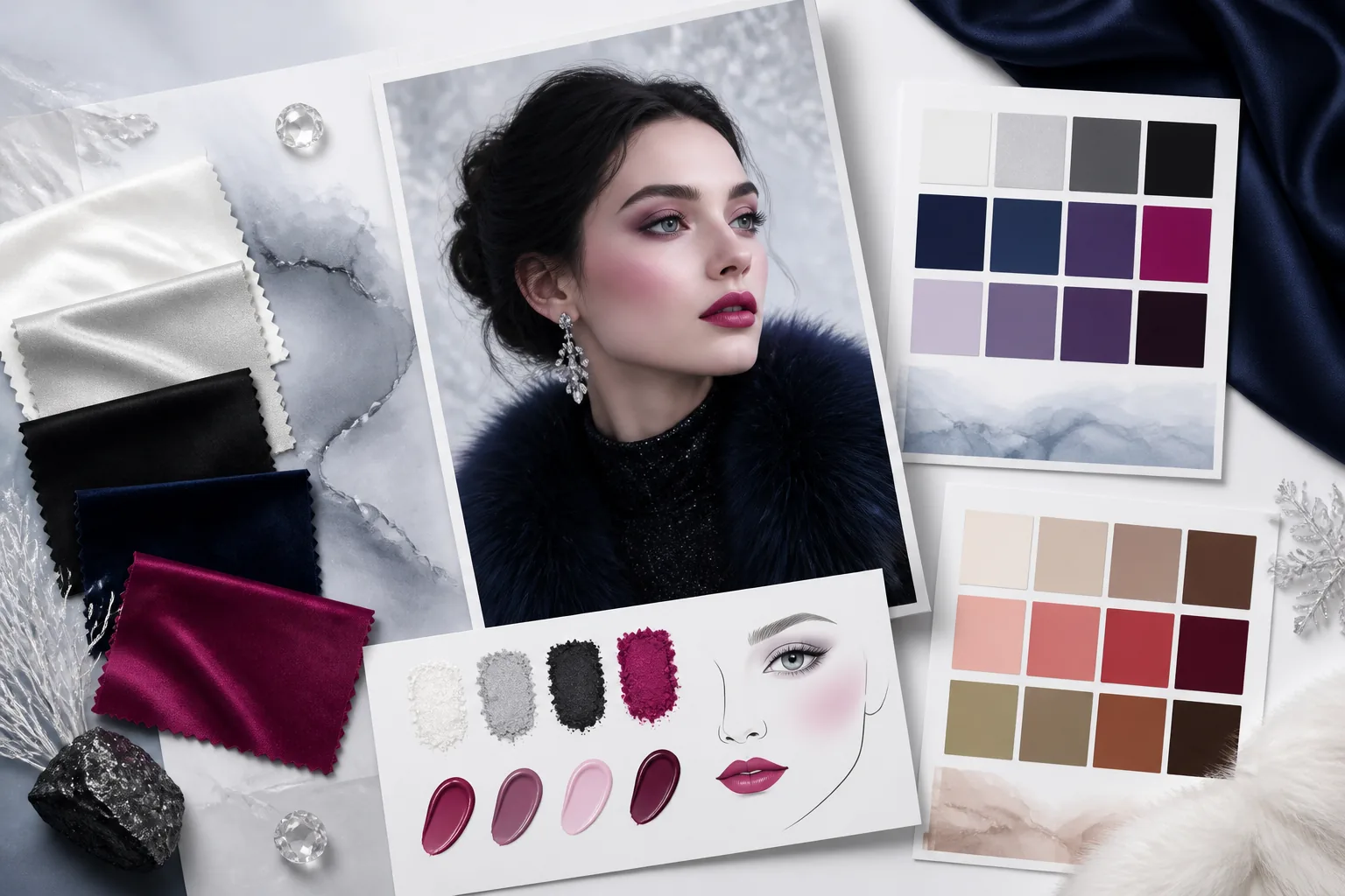 Winter cool personal color crisp palette guide